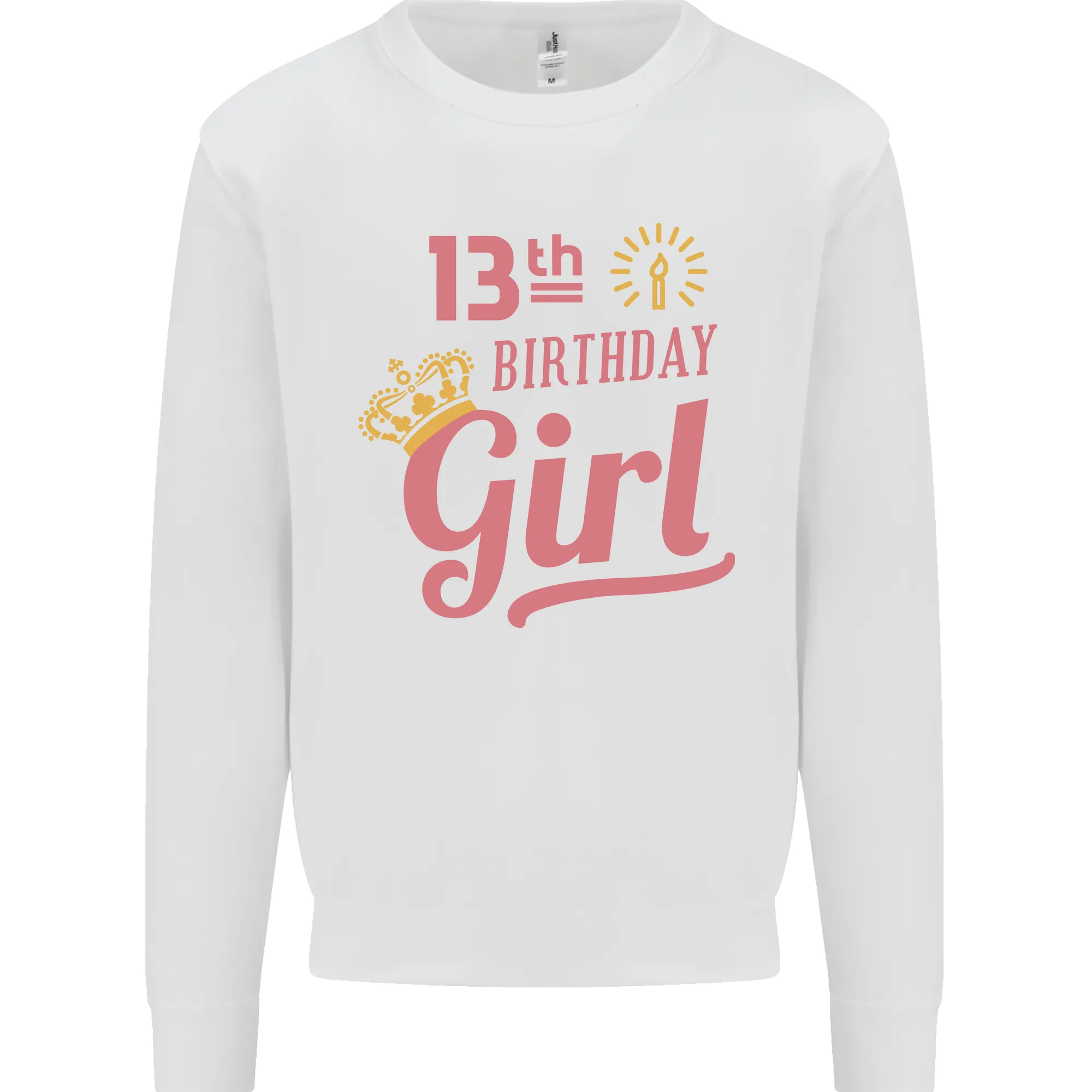 13th Birthday Girl 13 Year Old Princess Kids Sweatshirt Jumper