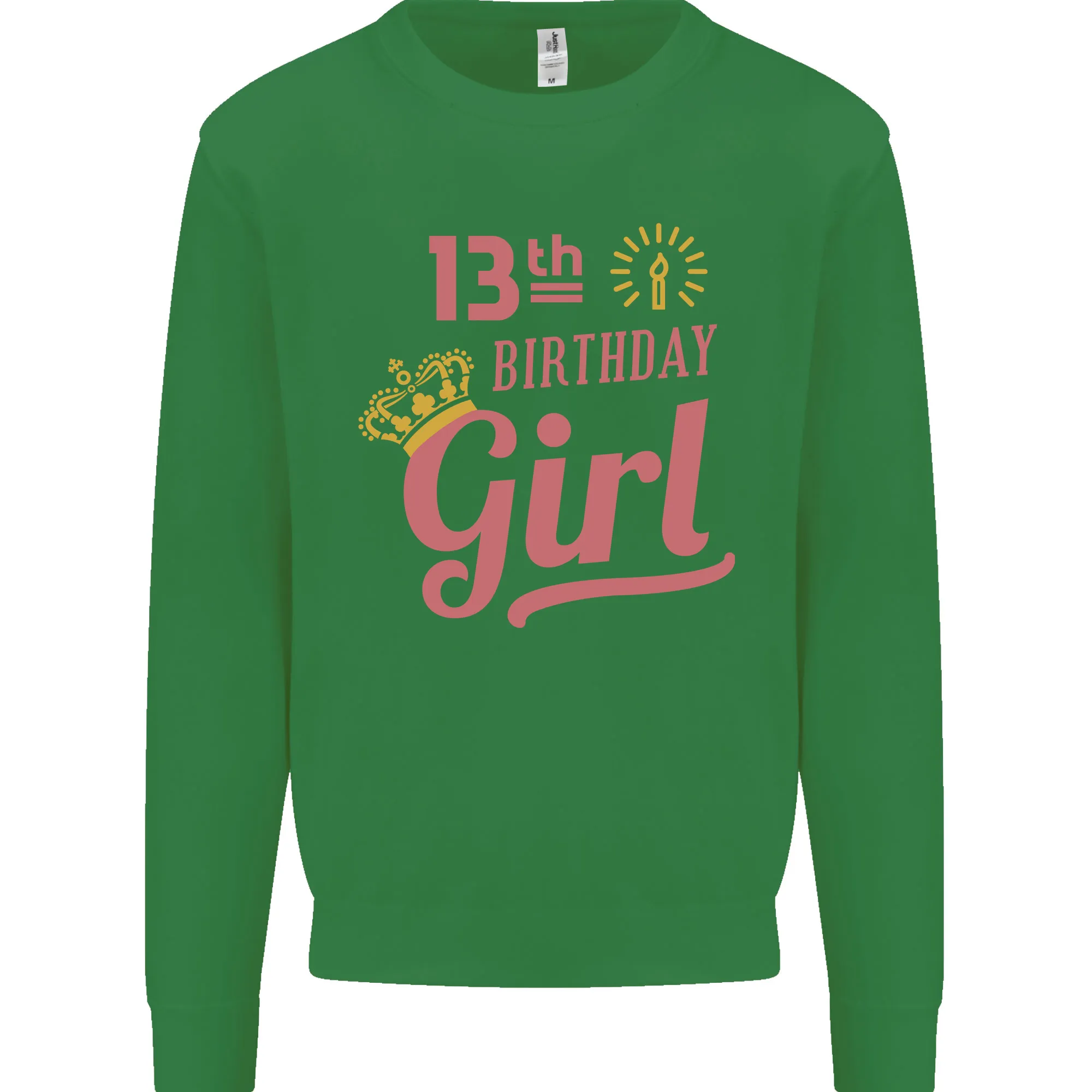 13th Birthday Girl 13 Year Old Princess Kids Sweatshirt Jumper