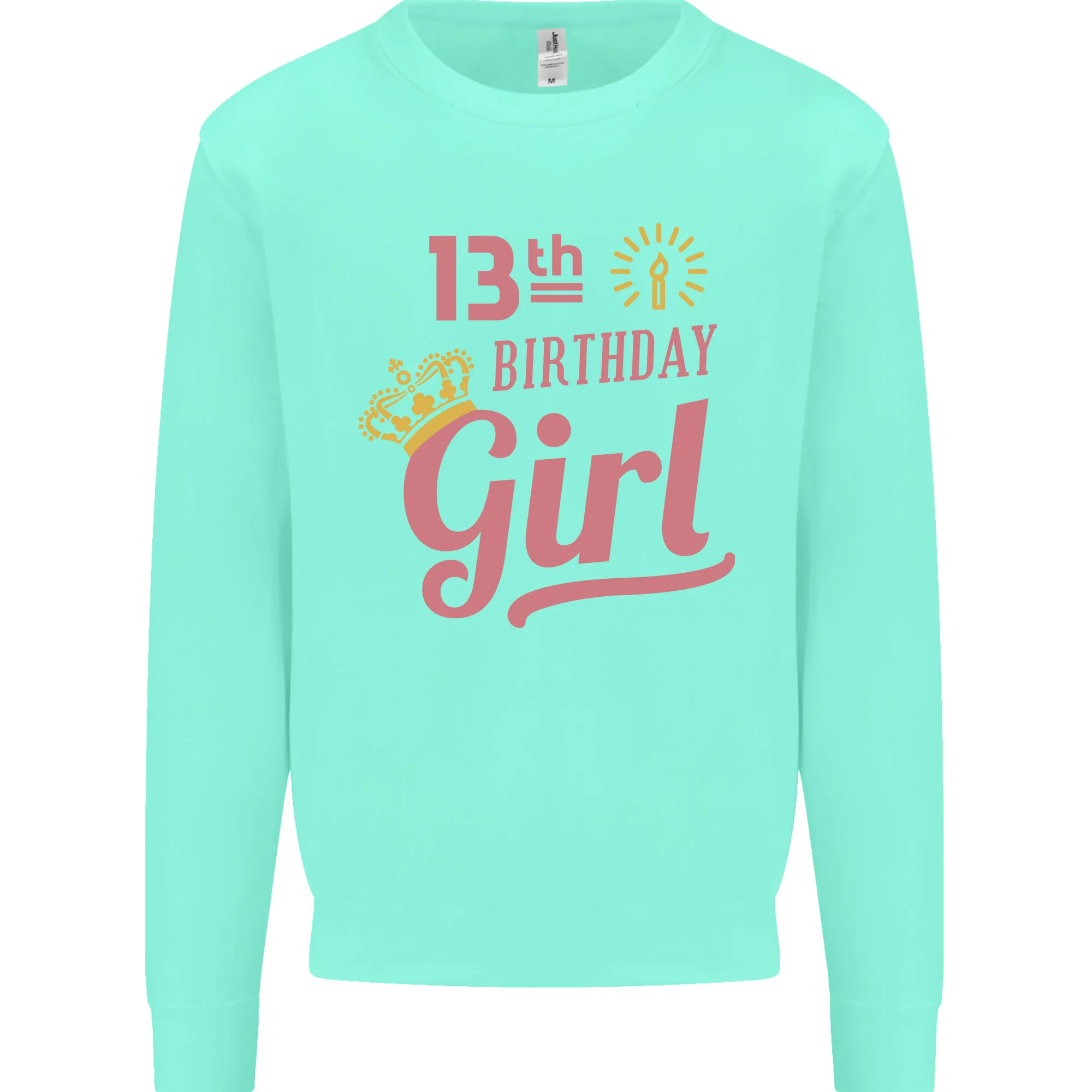 13th Birthday Girl 13 Year Old Princess Kids Sweatshirt Jumper