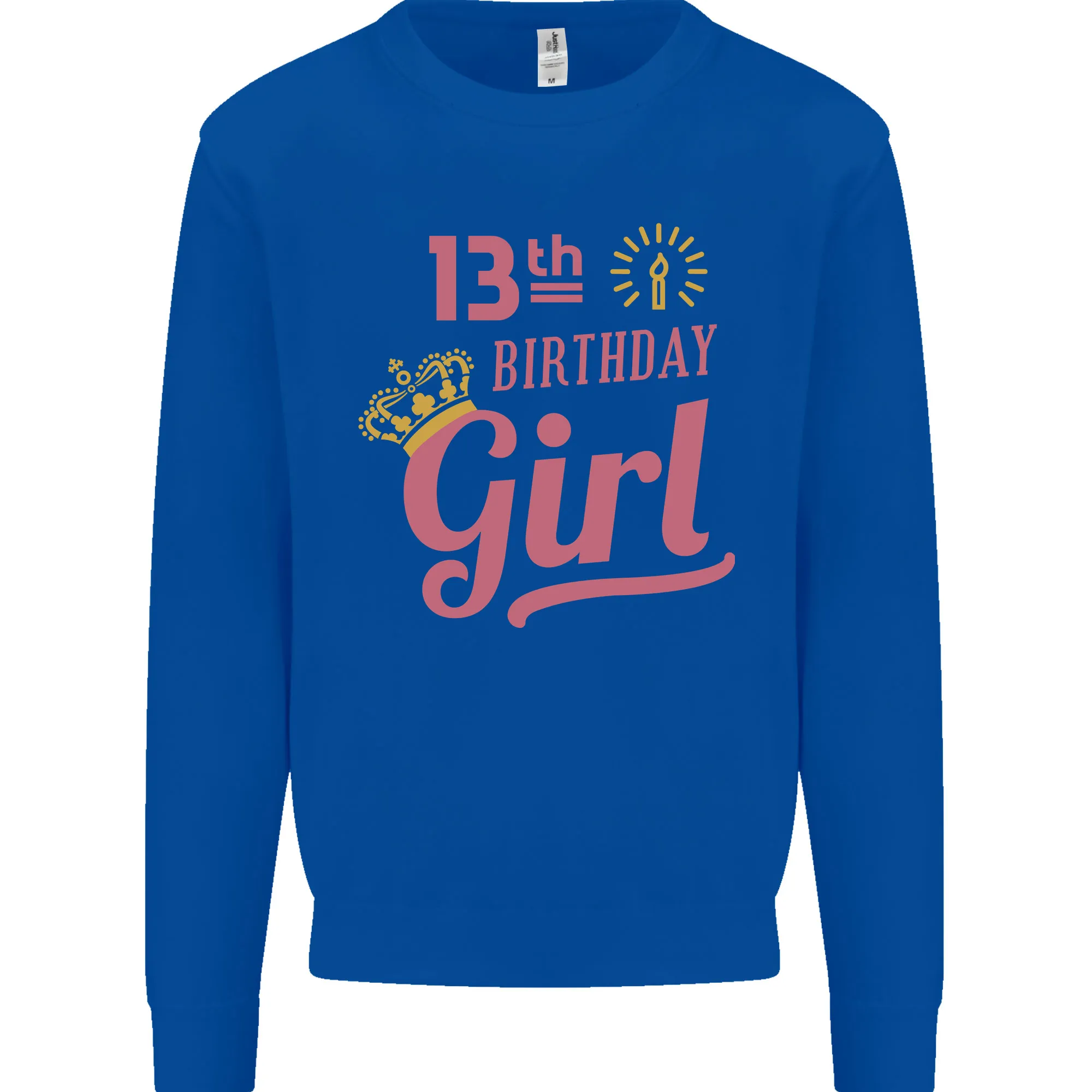 13th Birthday Girl 13 Year Old Princess Kids Sweatshirt Jumper