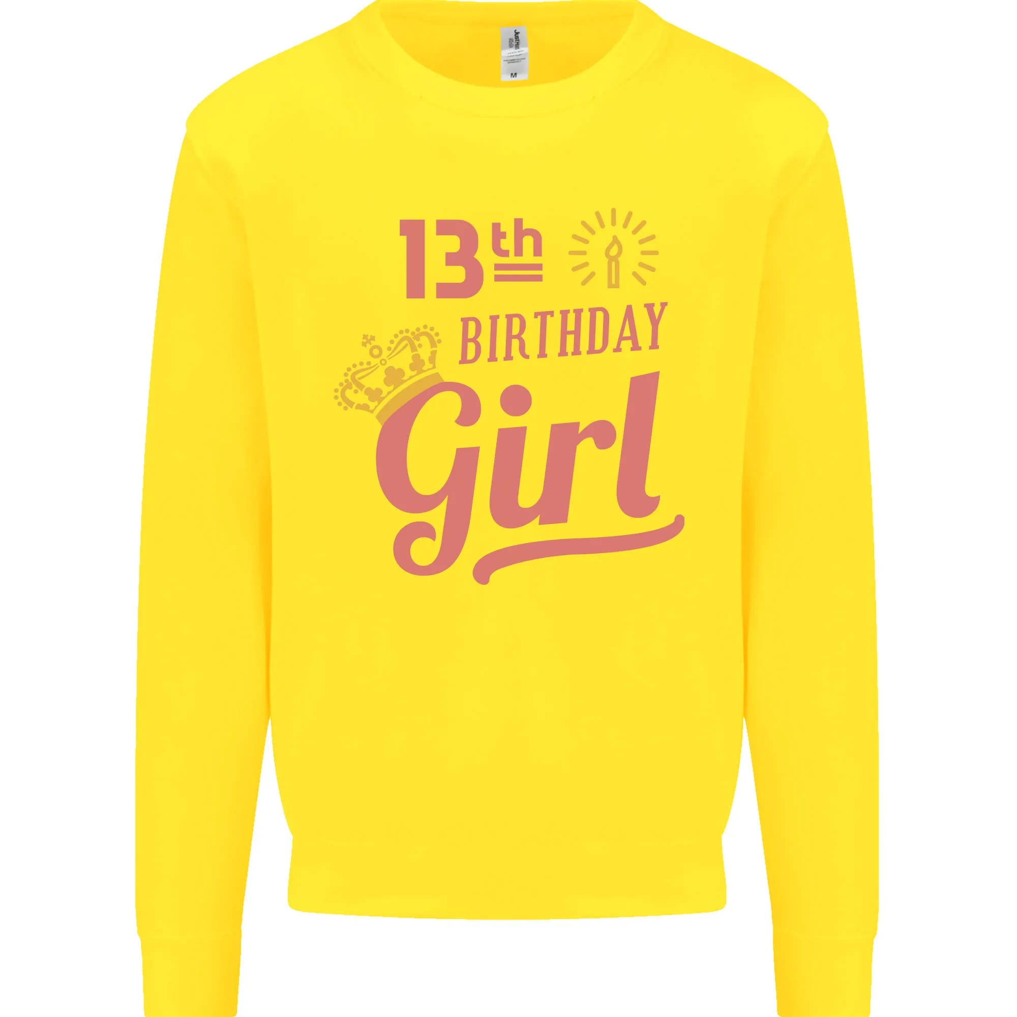 13th Birthday Girl 13 Year Old Princess Kids Sweatshirt Jumper