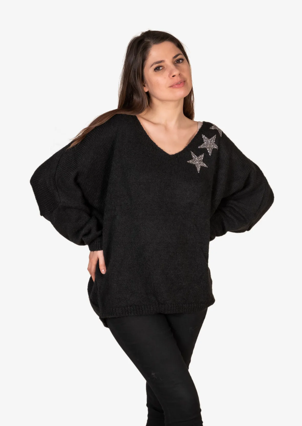 3 Stars Knitted Jumper