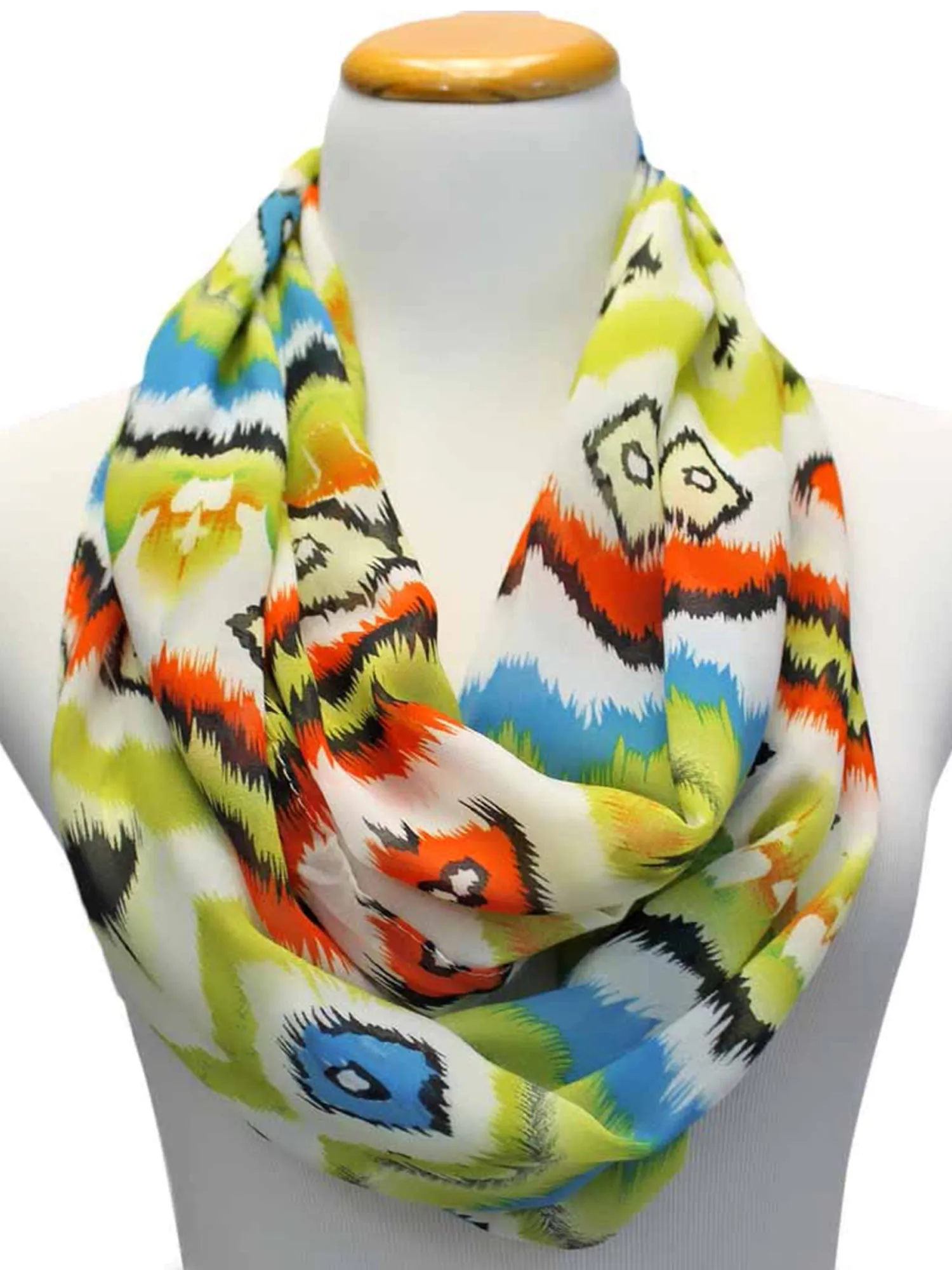 Abstract Print Infinity Scarf