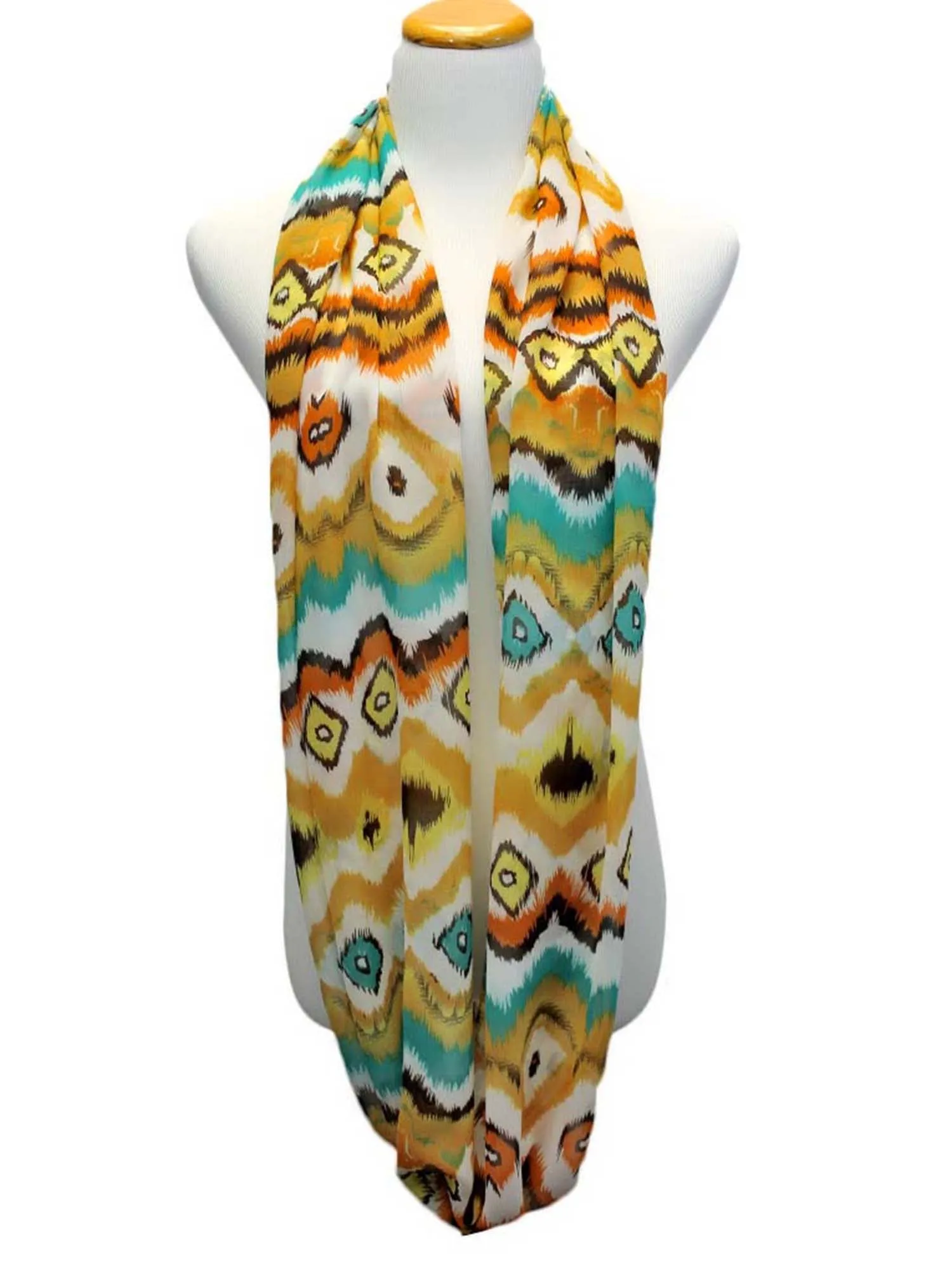 Abstract Print Infinity Scarf