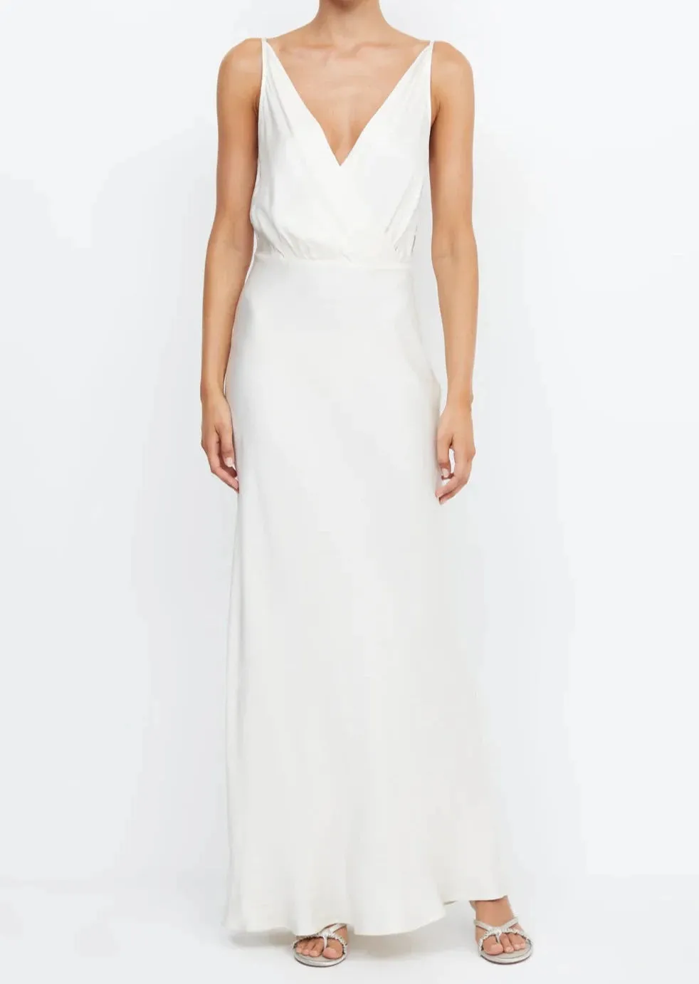 Adore V Maxi Dress - Cream