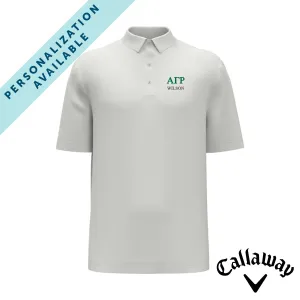 AGR White Callaway Greek Letter Golf Polo