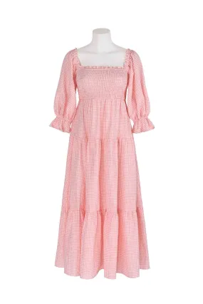 April Maxi Dress - Pink Gingham