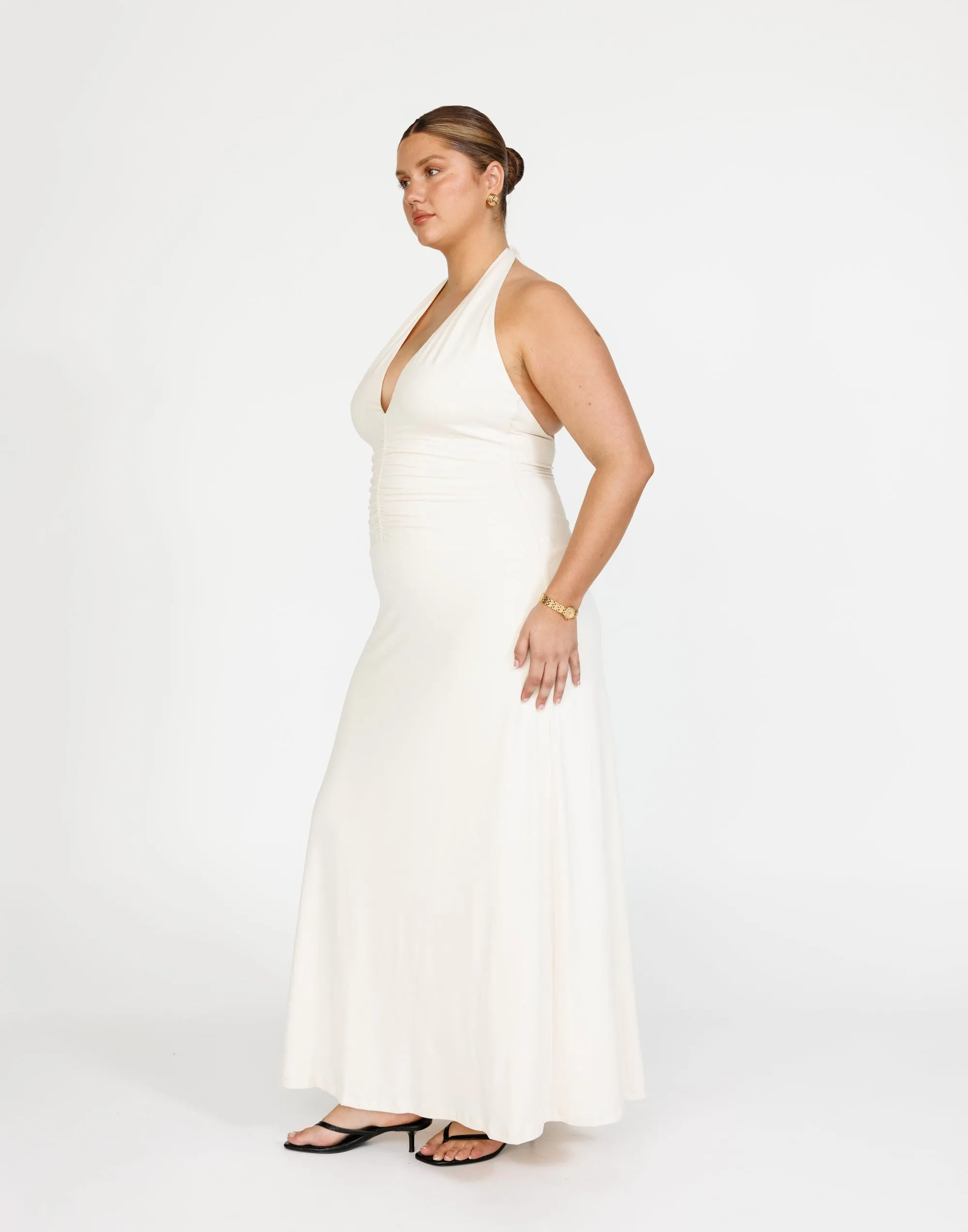 Araminta Maxi Dress (Oat)