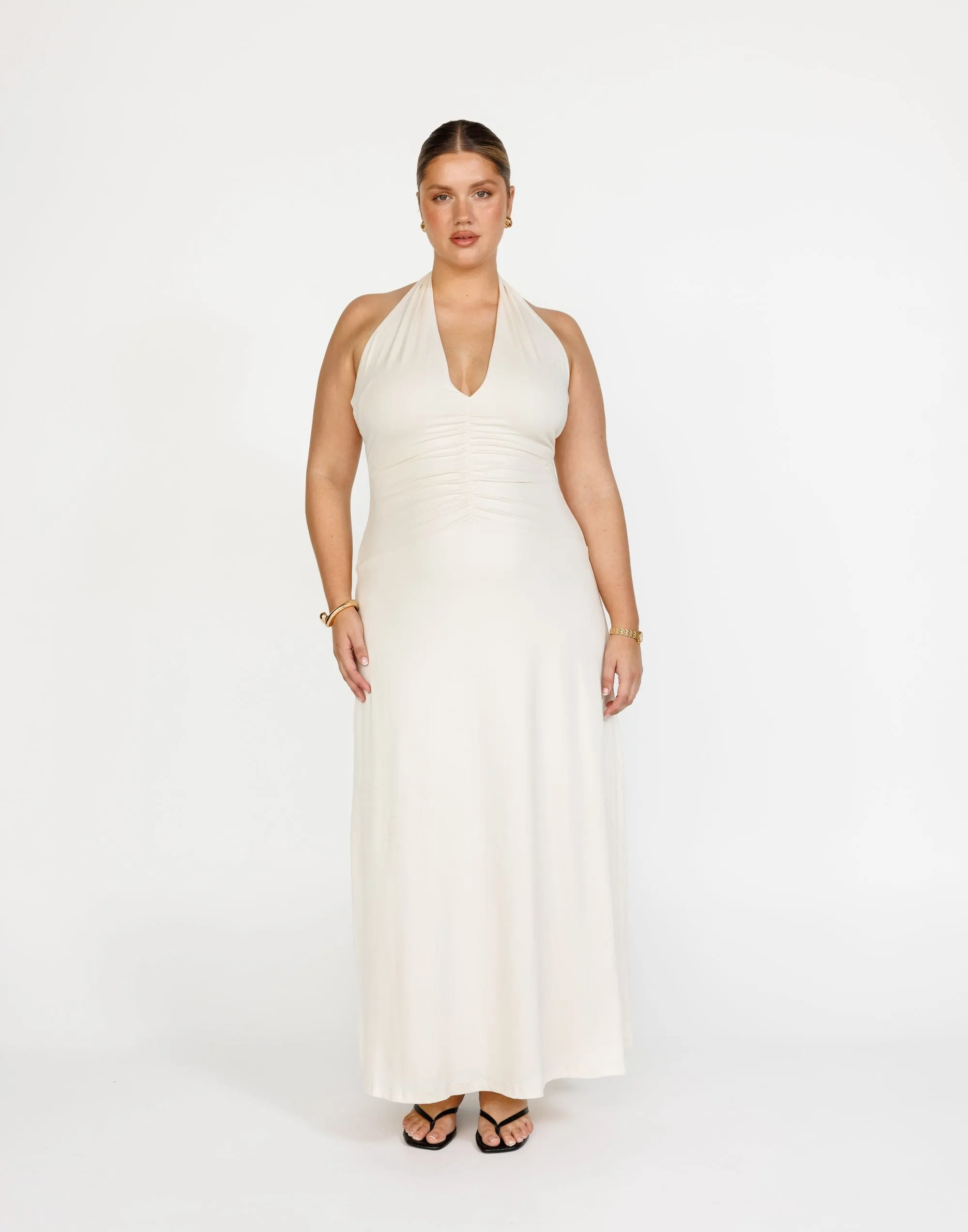 Araminta Maxi Dress (Oat)