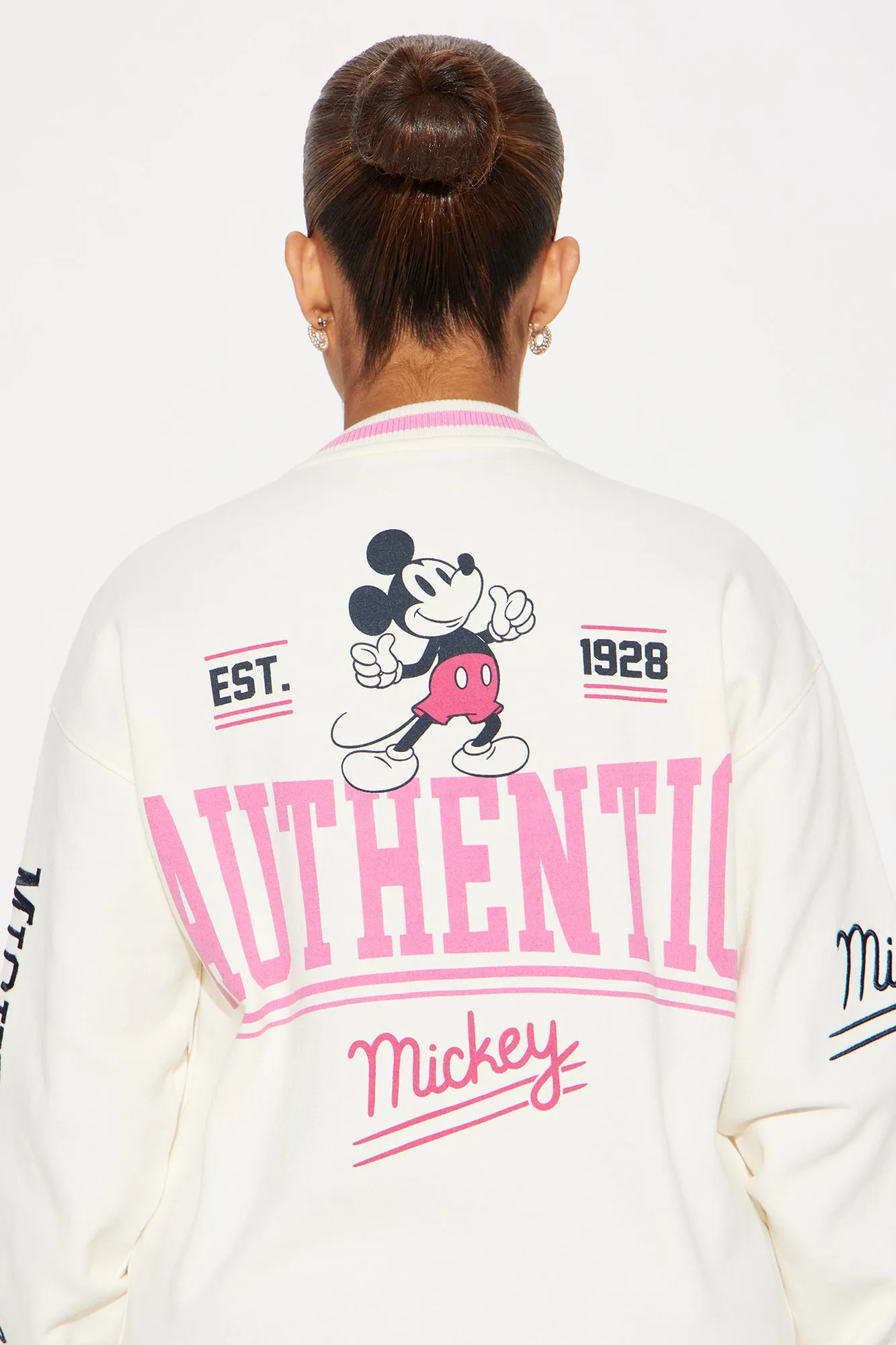 Authentic Mickey Bomber Jacket - Ivory