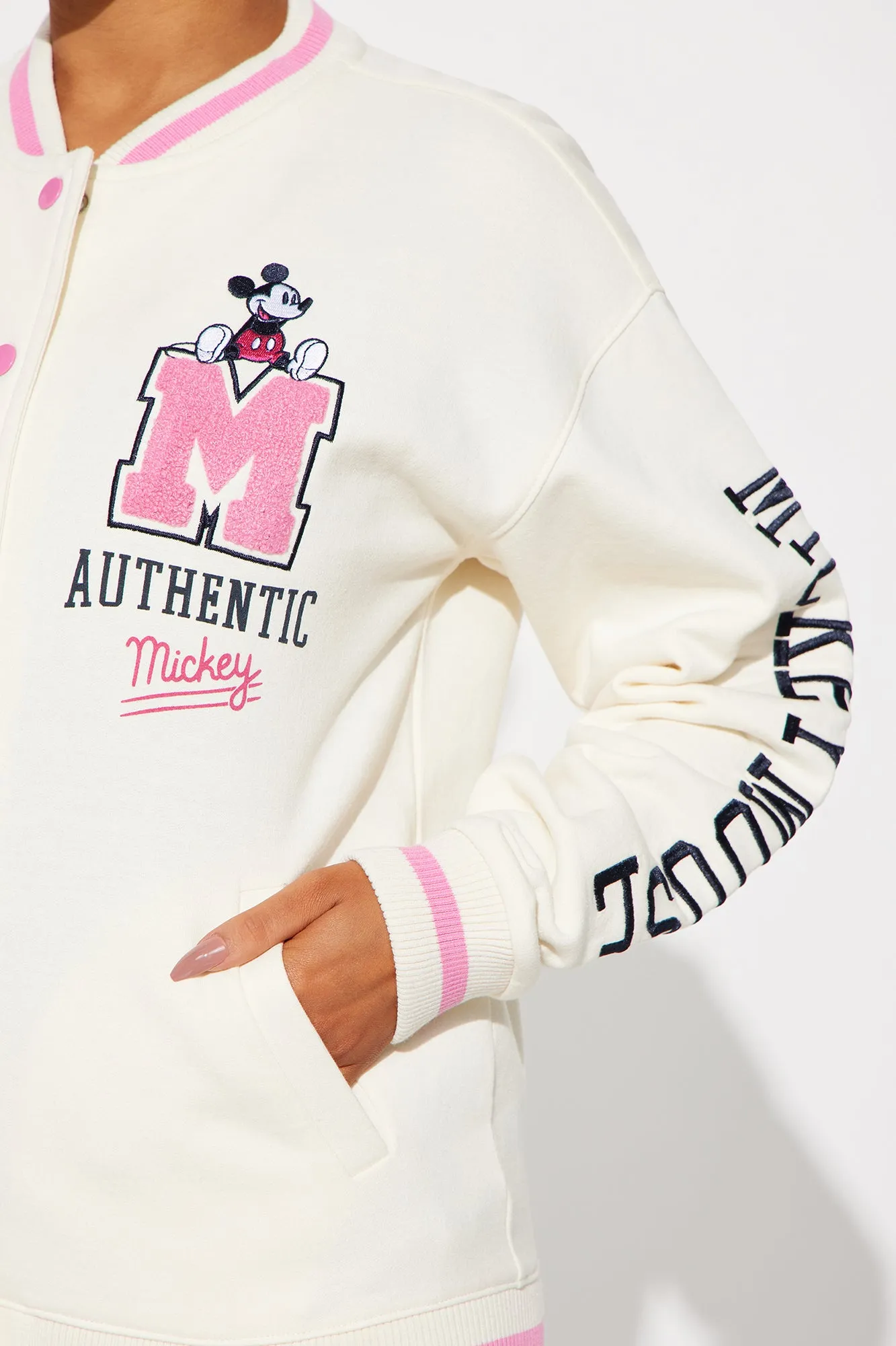 Authentic Mickey Bomber Jacket - Ivory