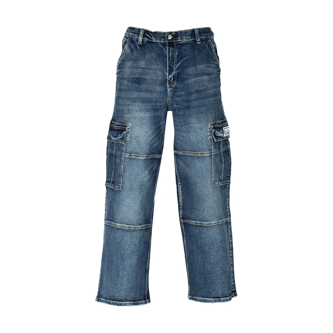 Baggy Cargo Denim Pant - Mens