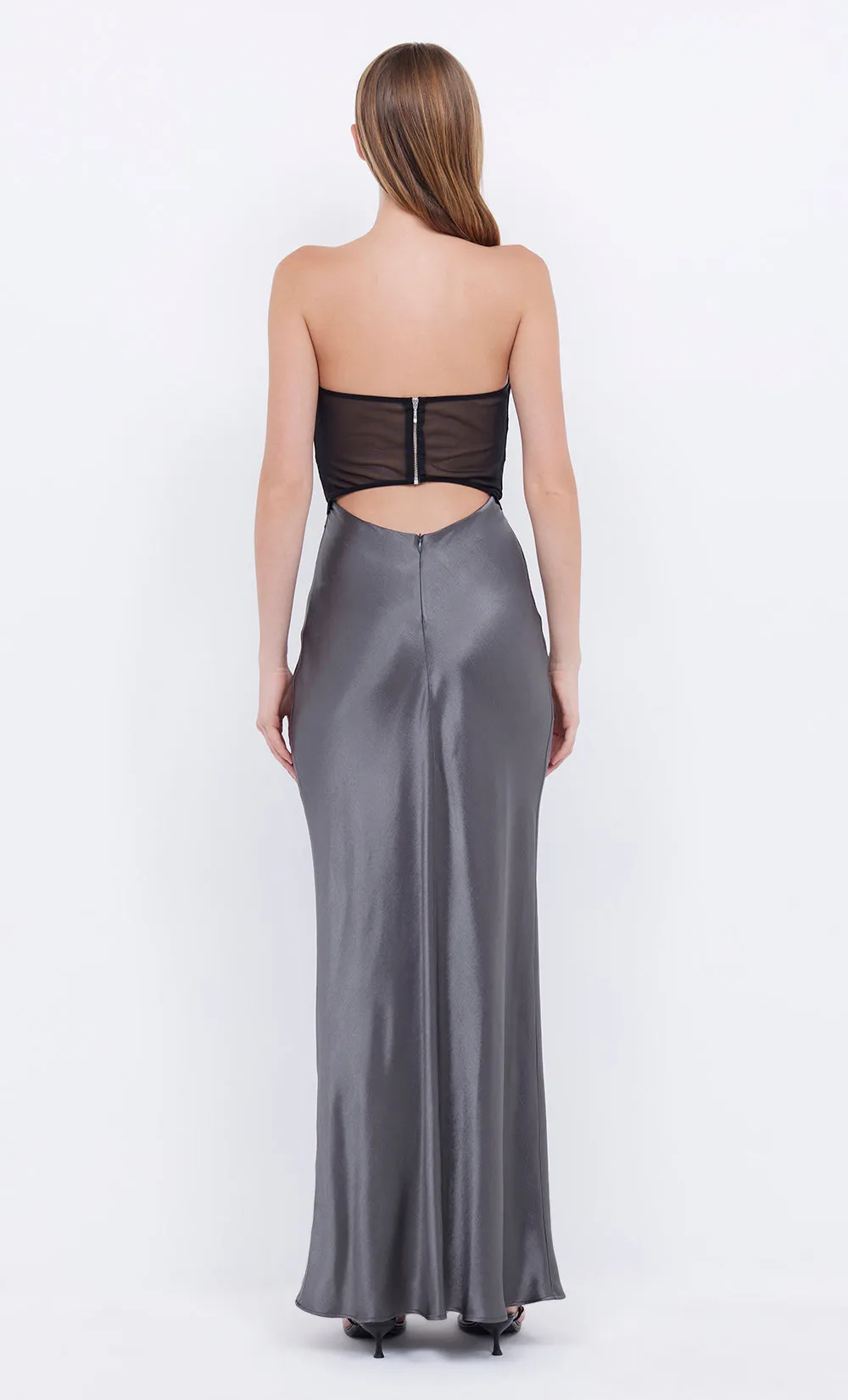 Bec   Bridge - Halle Strapless Dress - Gunmetal/Black