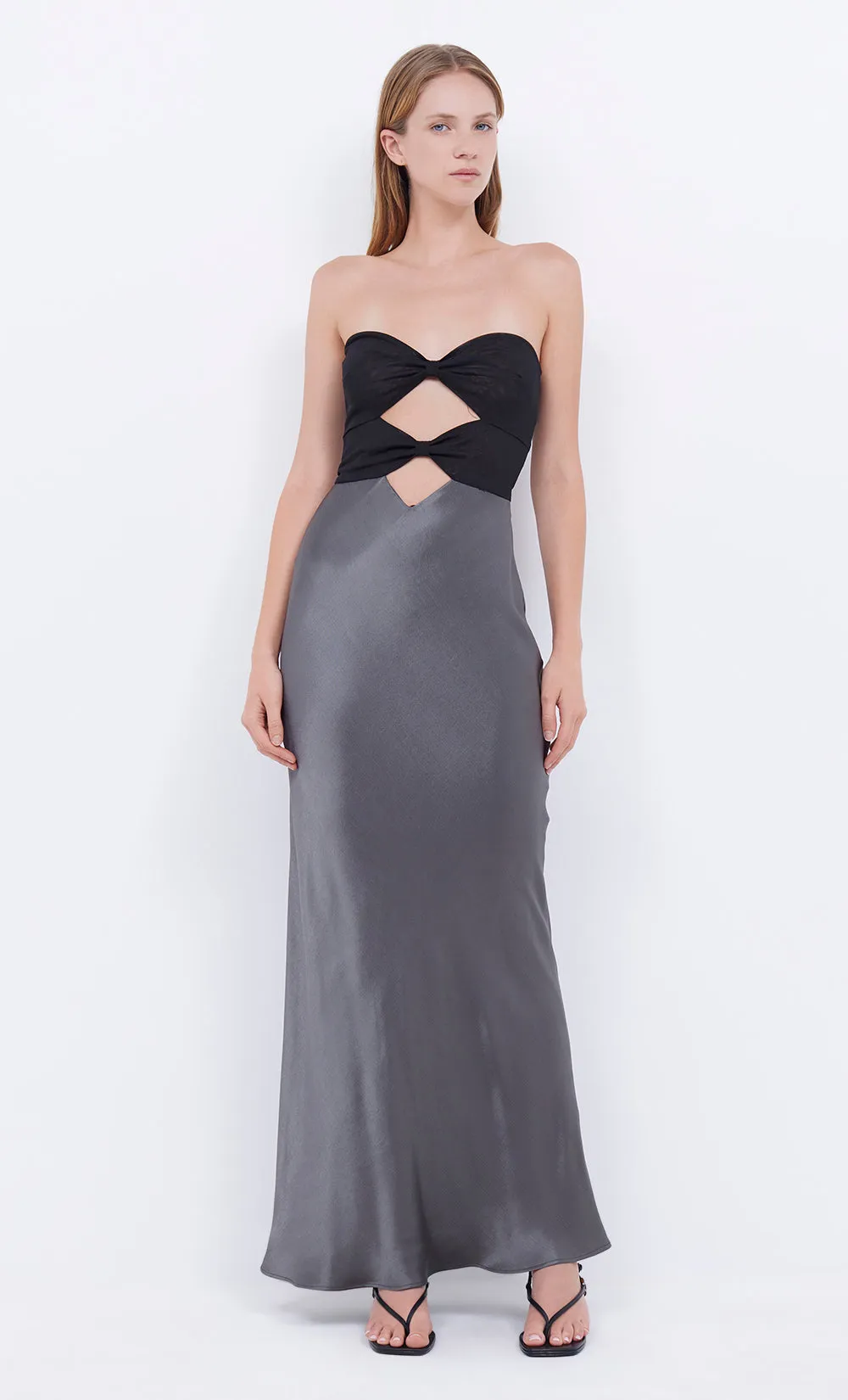 Bec   Bridge - Halle Strapless Dress - Gunmetal/Black