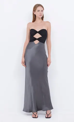 Bec   Bridge - Halle Strapless Dress - Gunmetal/Black