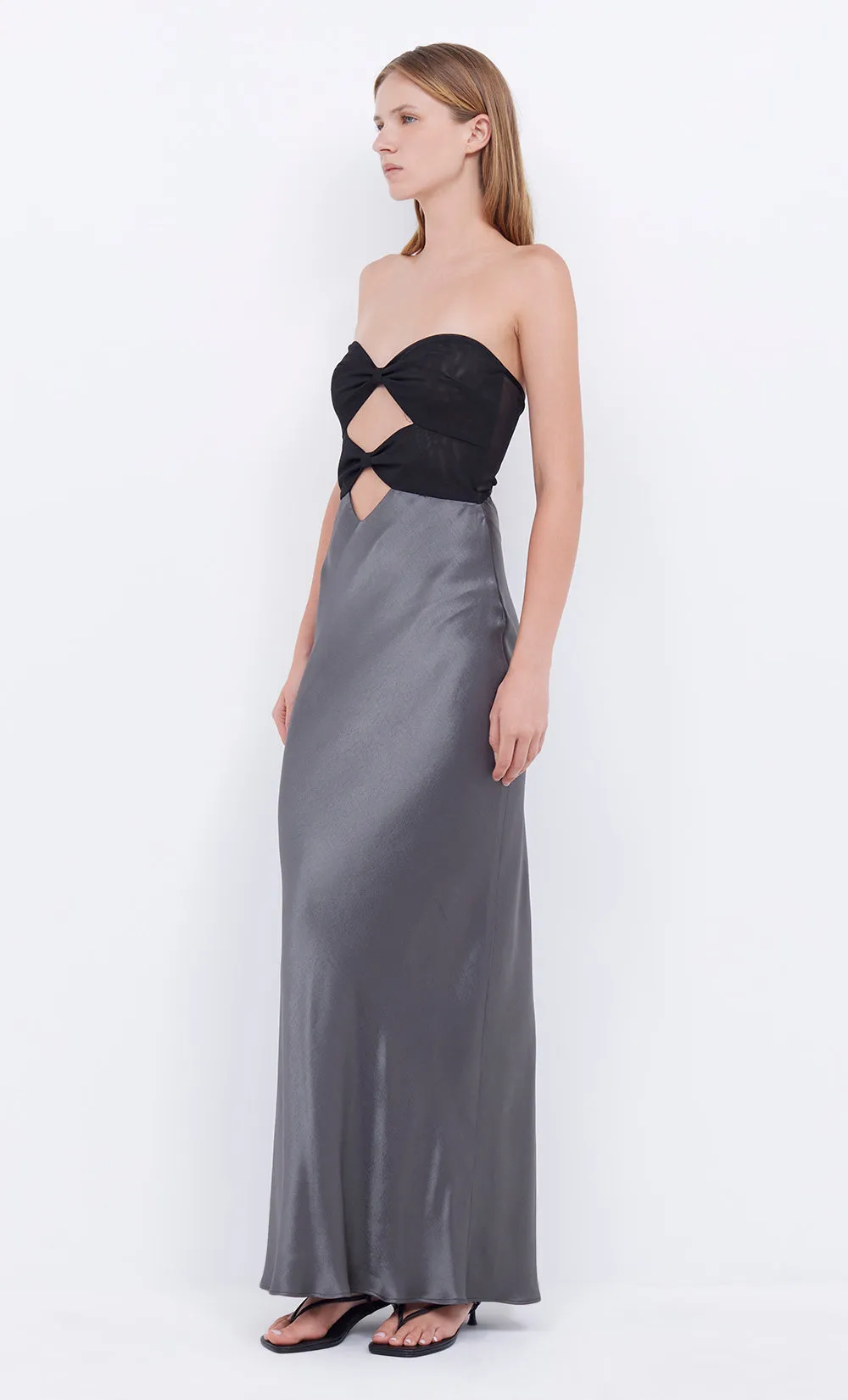 Bec   Bridge - Halle Strapless Dress - Gunmetal/Black