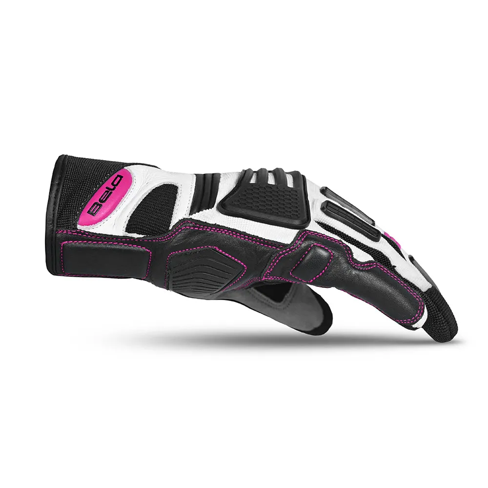 BELA Arizon Lady Motorcycle Gloves Black Pink