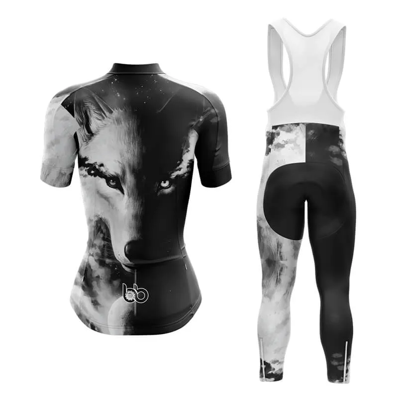 Black and White Wolf (V1) Club Cycling Kit