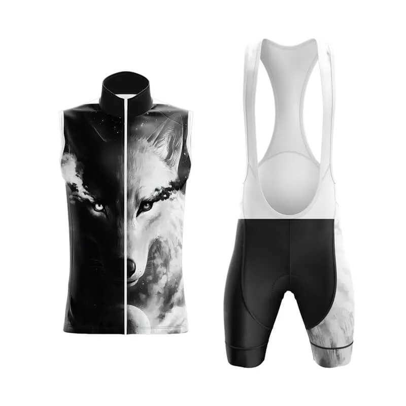 Black and White Wolf (V1) Club Cycling Kit