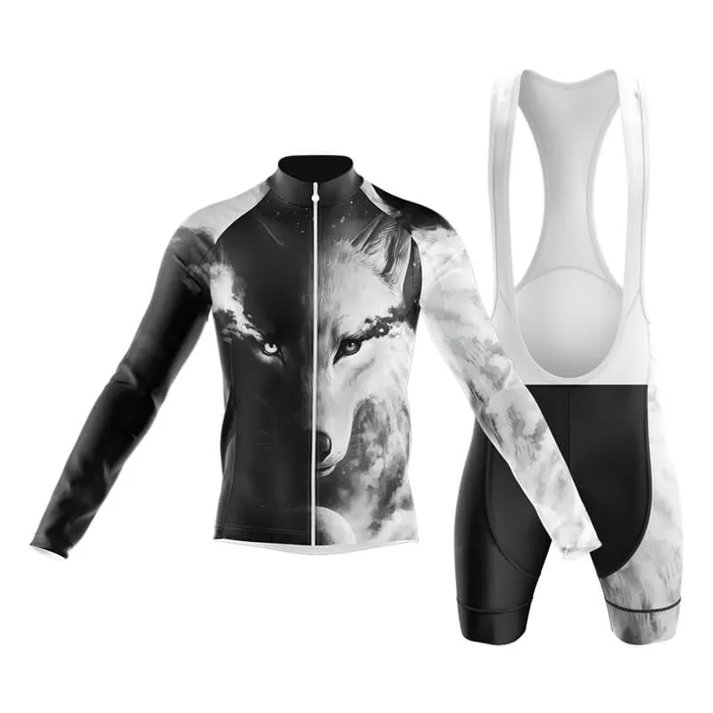 Black and White Wolf (V1) Club Cycling Kit