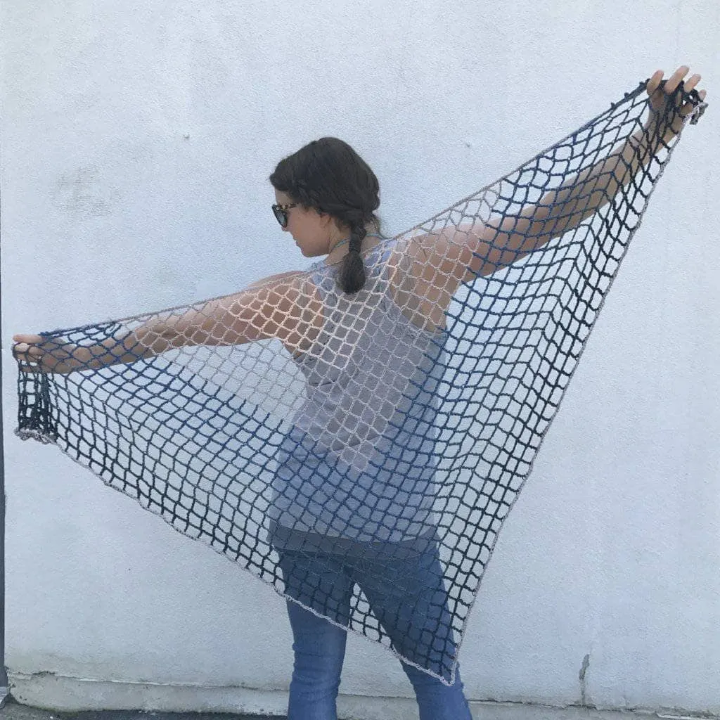 Blue Jay Lattice Shawl - Crochet Kit