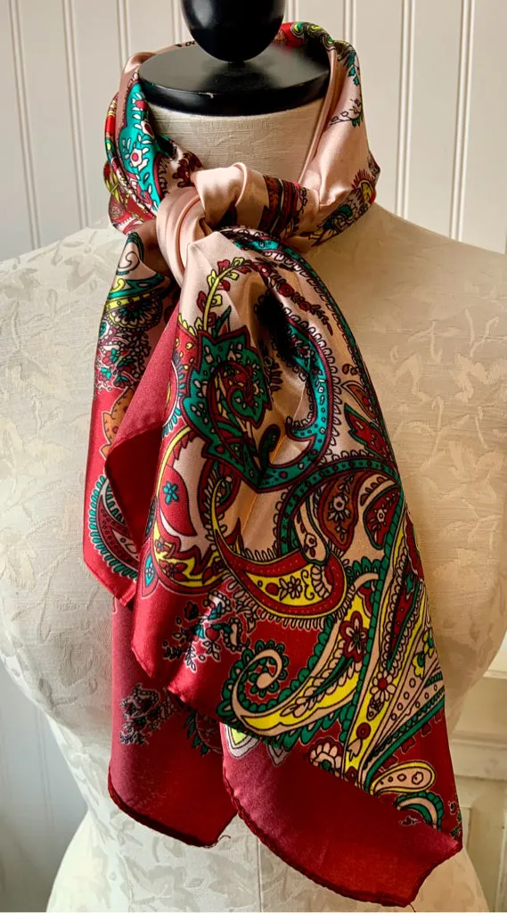 Blush Paisley Wild Rag Dress Scarf