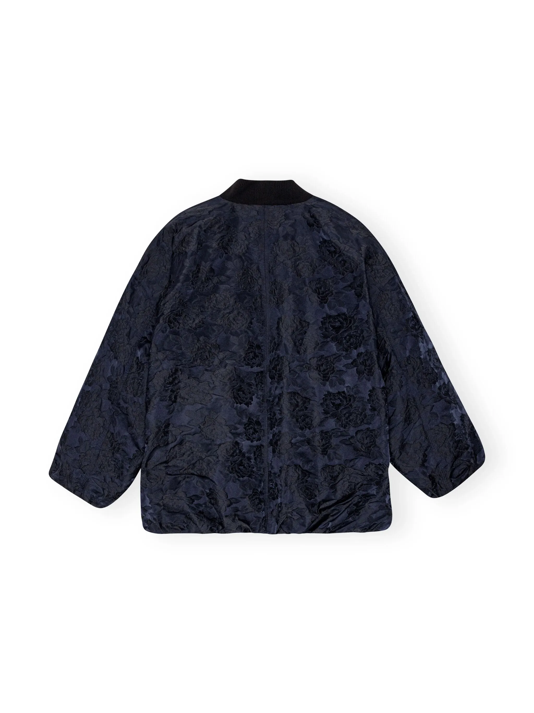 Botanical Jacquard Bomber Jacket