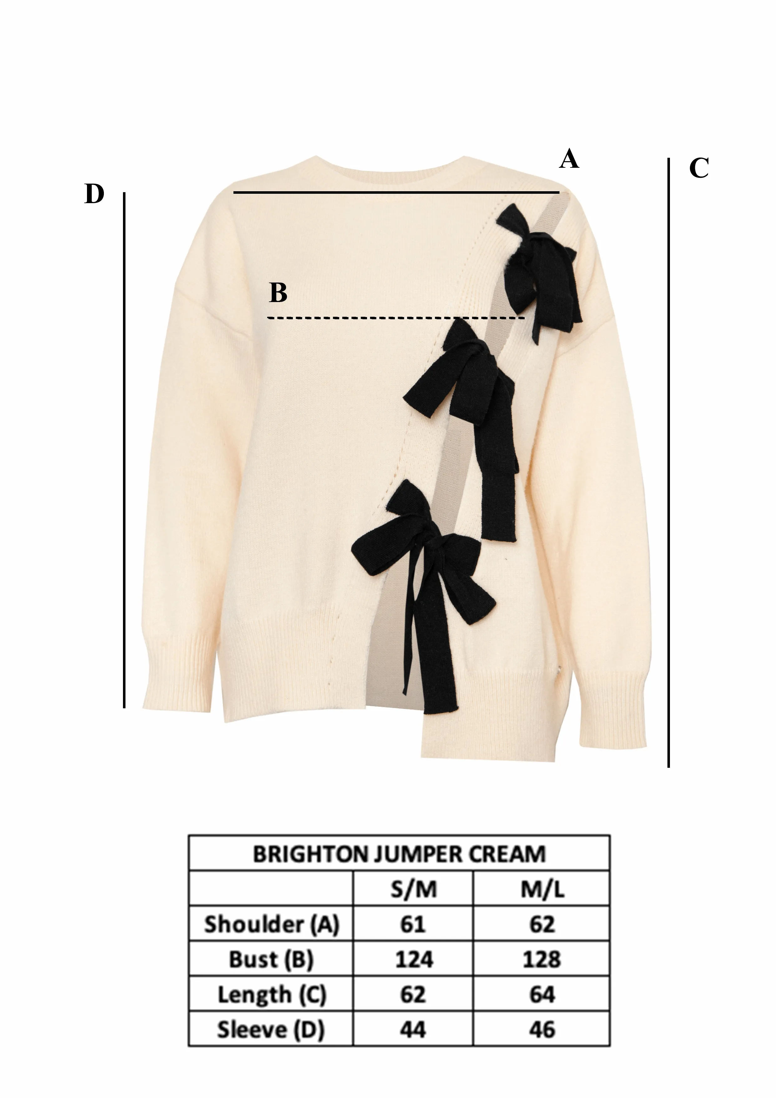 BRIGHTON JUMPER CREAM