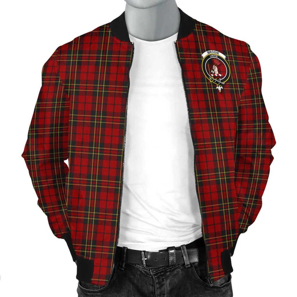 Brodie Tartan Bomber Jacket with Family Crest