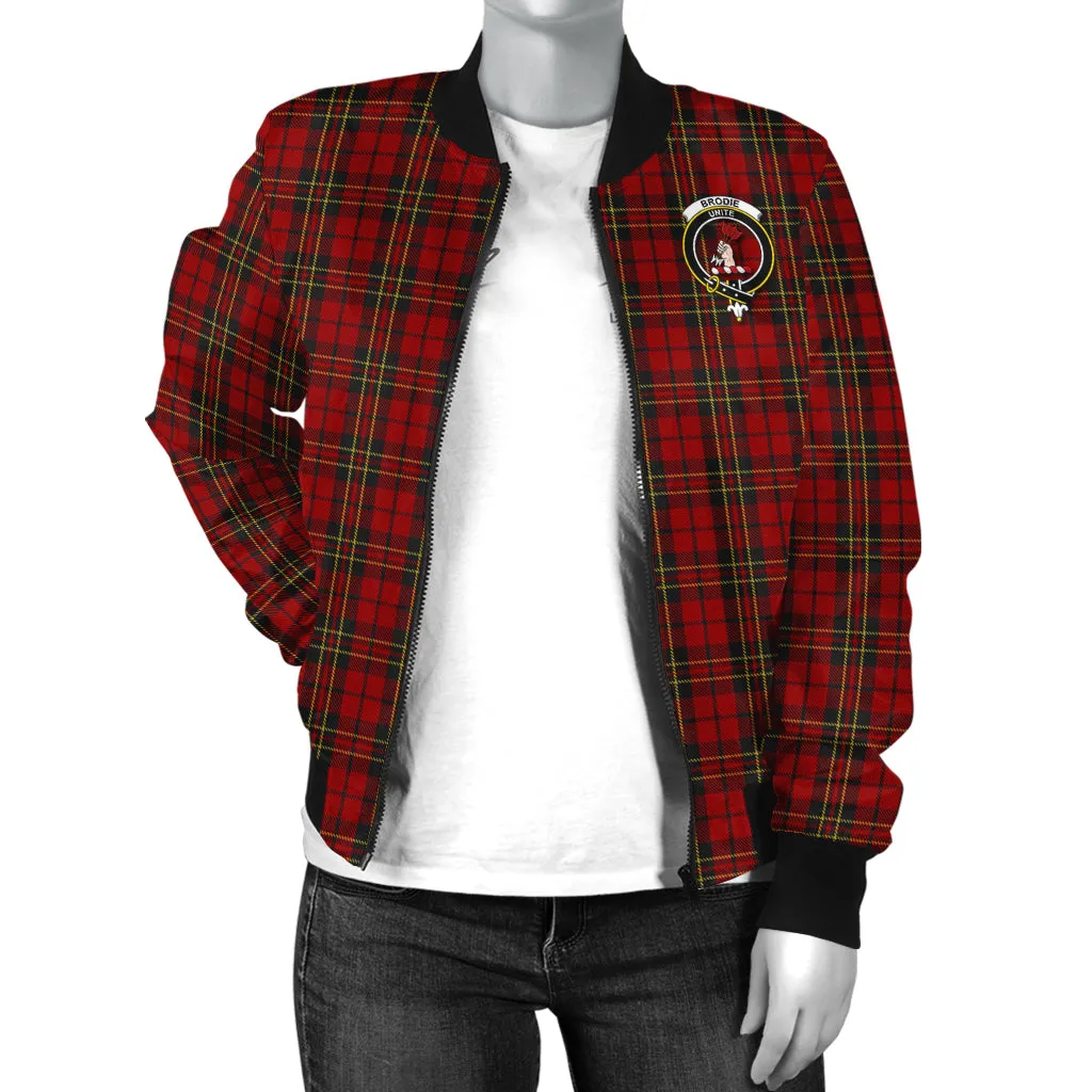 Brodie Tartan Bomber Jacket with Family Crest