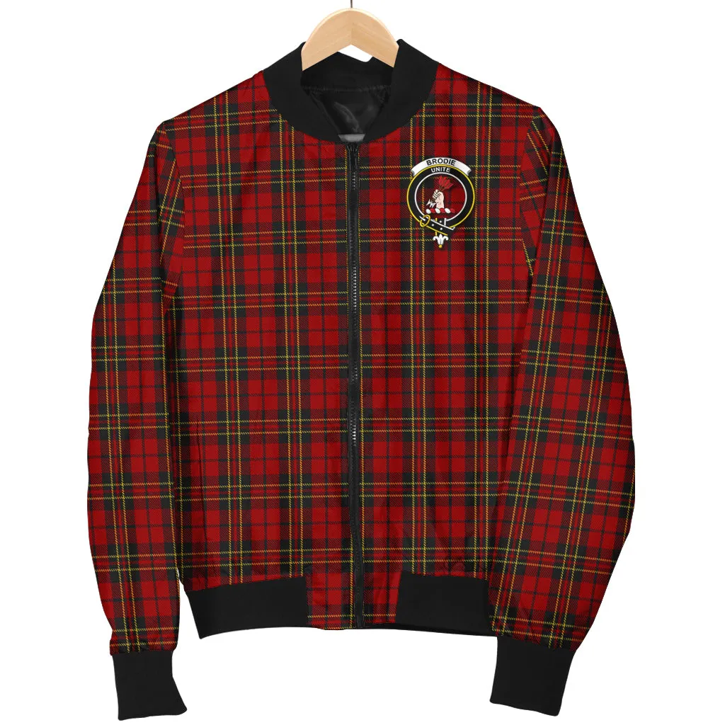 Brodie Tartan Bomber Jacket with Family Crest