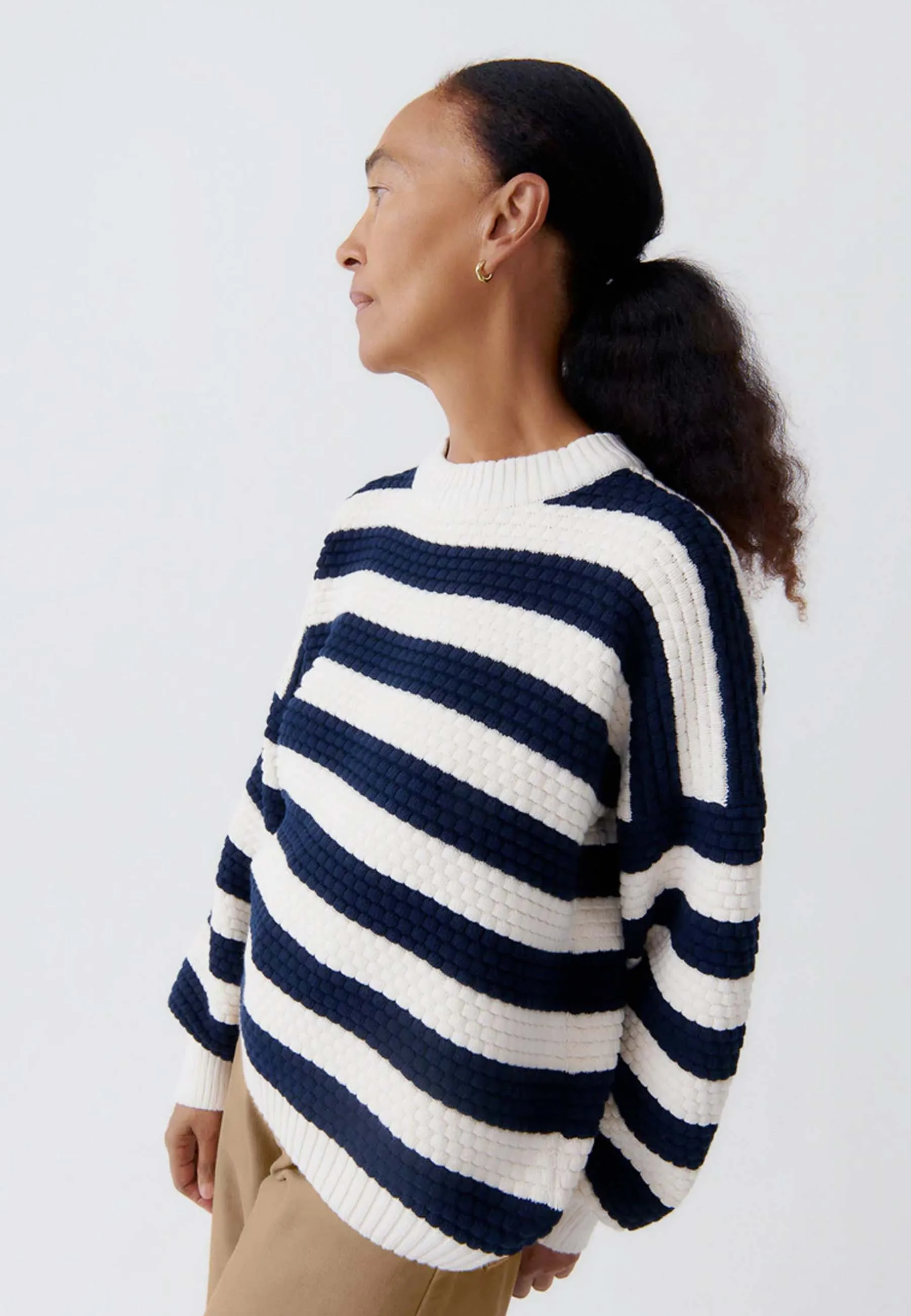 Bubble Jumper - indigo stripe