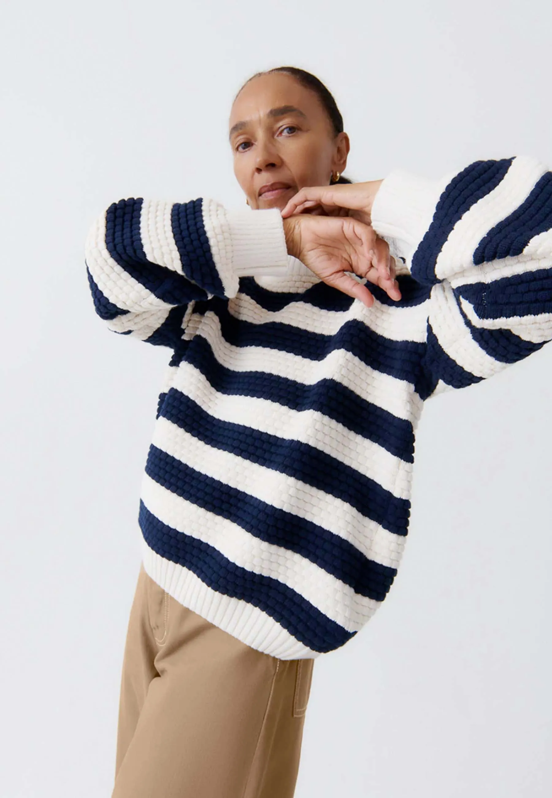 Bubble Jumper - indigo stripe