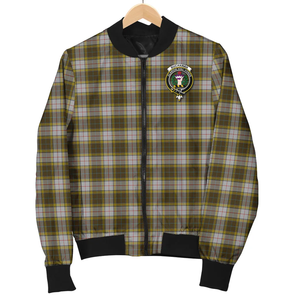 Buchanan Dress Tartan Bomber Jacket with Family Crest