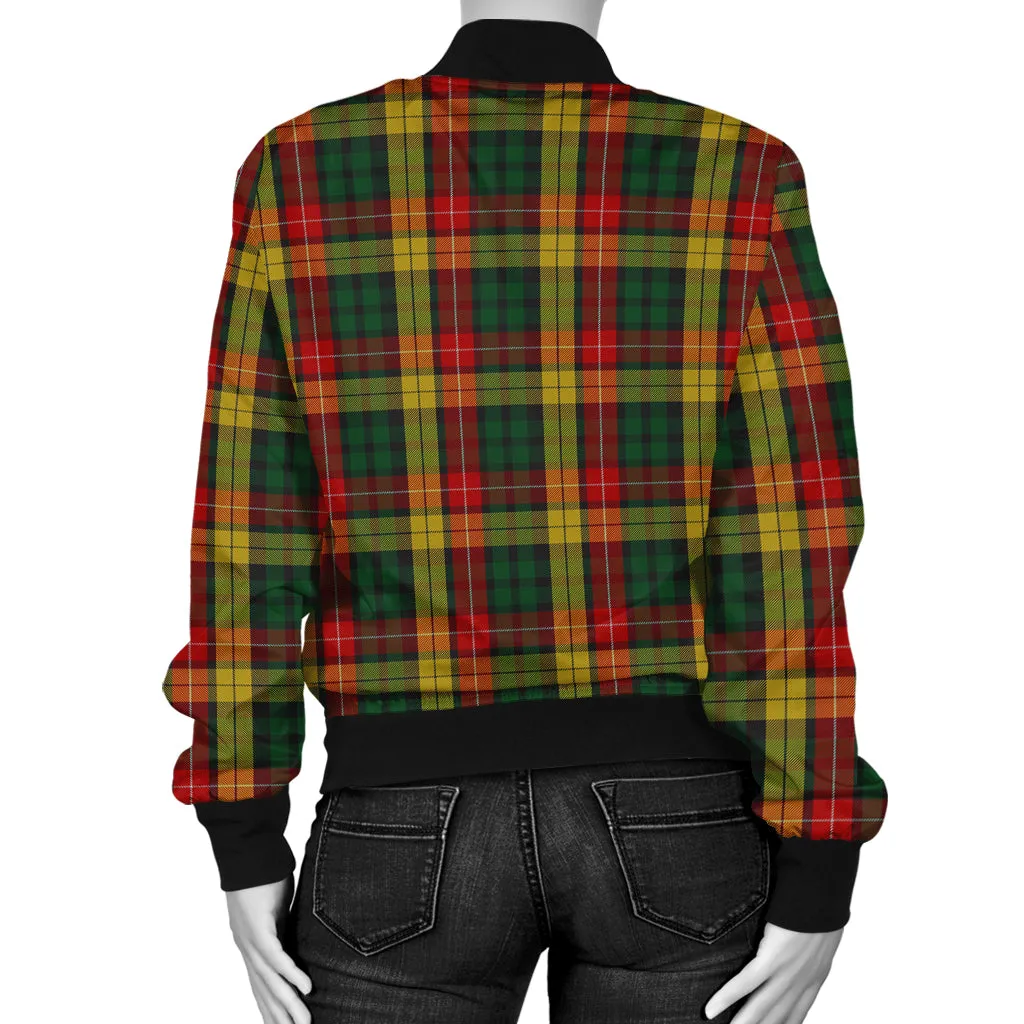 Buchanan Tartan Bomber Jacket with Family Crest