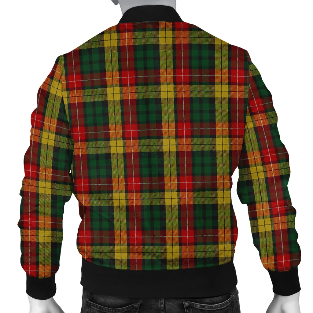 Buchanan Tartan Bomber Jacket with Family Crest