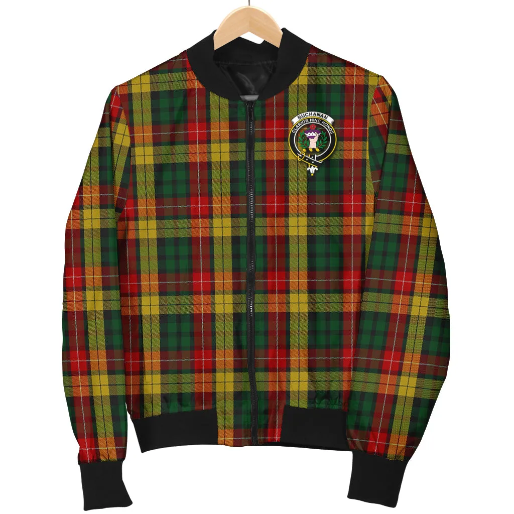 Buchanan Tartan Bomber Jacket with Family Crest