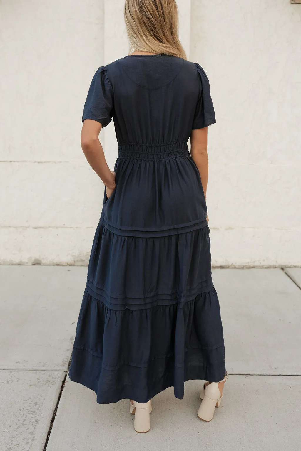 Caribbean Dress-Navy