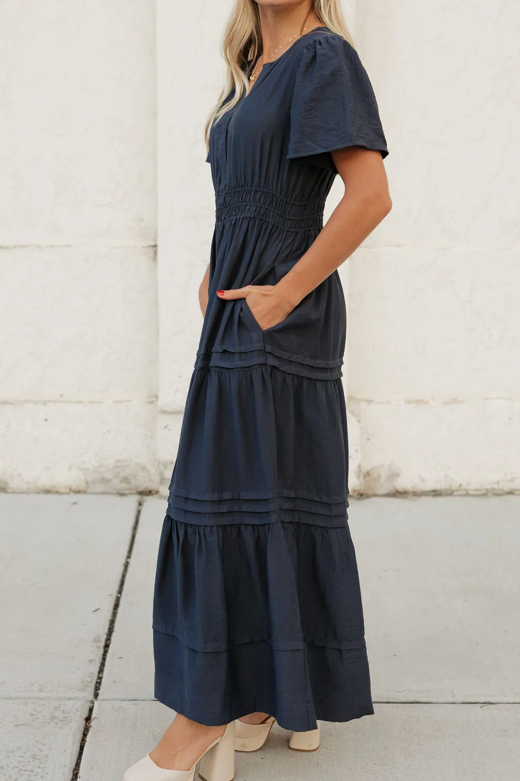 Caribbean Dress-Navy