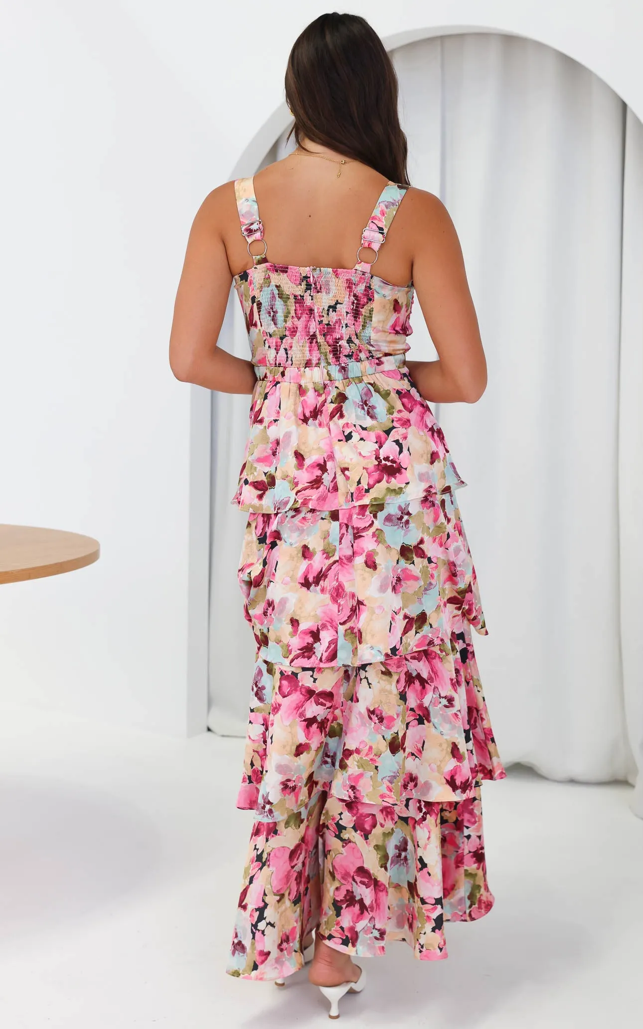 Cherika Maxi Dress - Pink Multi Floral