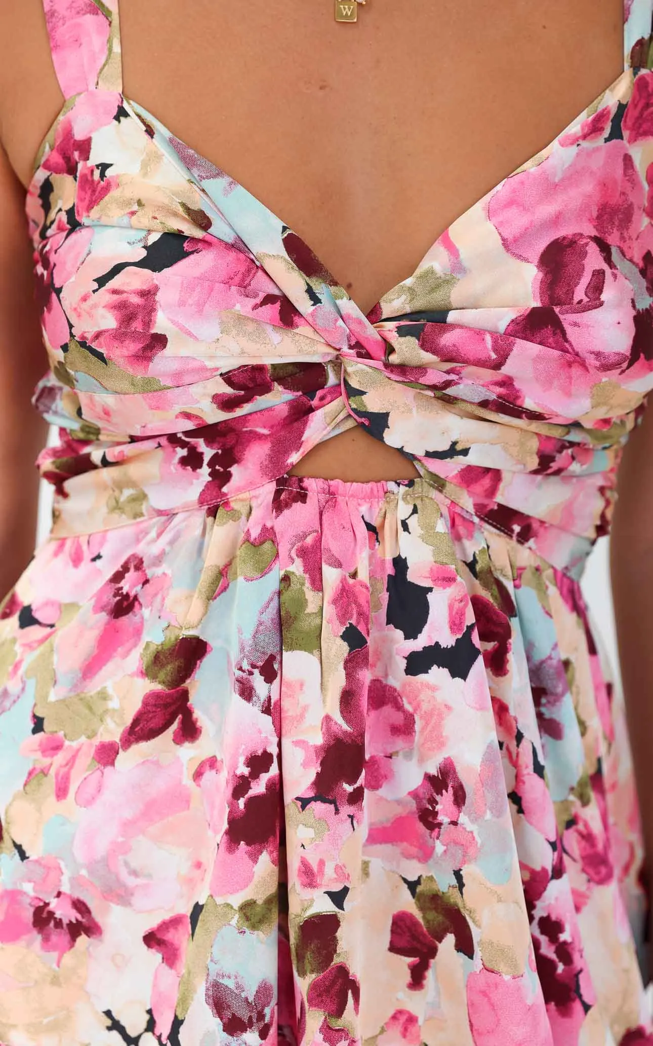 Cherika Maxi Dress - Pink Multi Floral