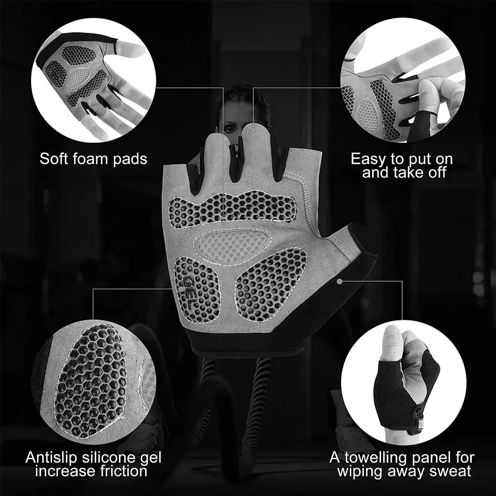 Children's Gloves Half Finger Outdoor Sports Kids Cycling Boys Girls Protection Antislip Breathable Thin Spring Summer Gloves