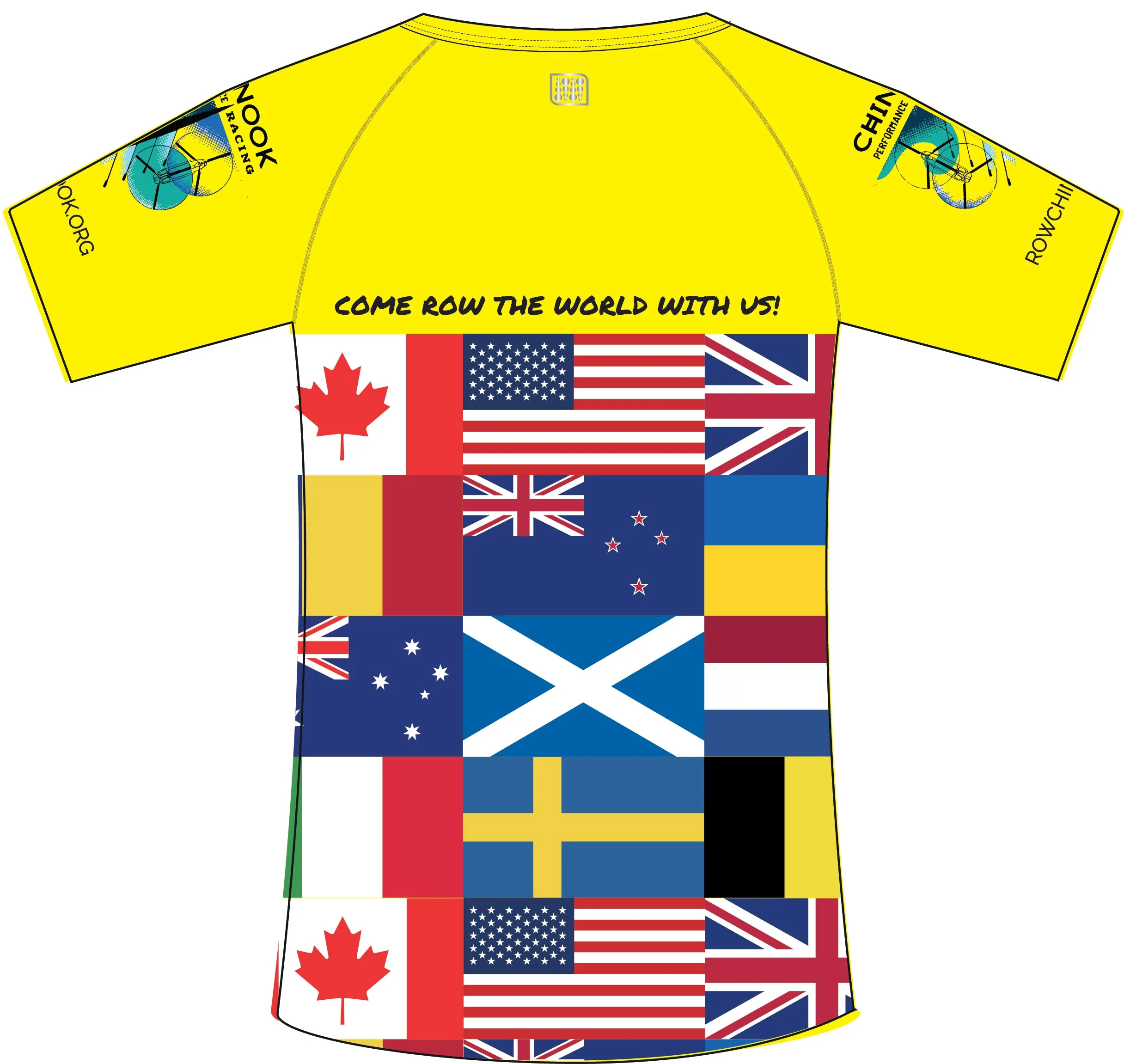 Chinook RC Men's Team Tee - Flag - Yellow