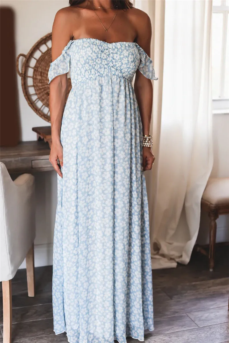 Cliffie Floral Smocked Maxi Dress