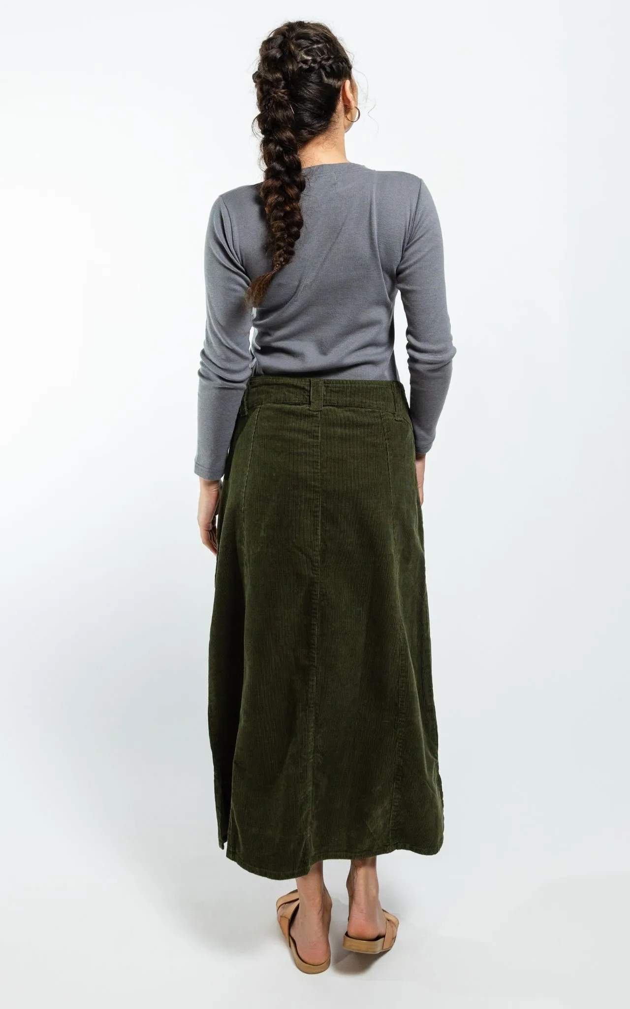 Corduroy Maxi Skirt