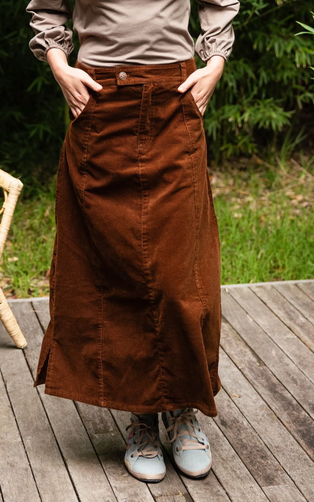 Corduroy Maxi Skirt