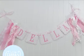 Custom Name Banner - Pink