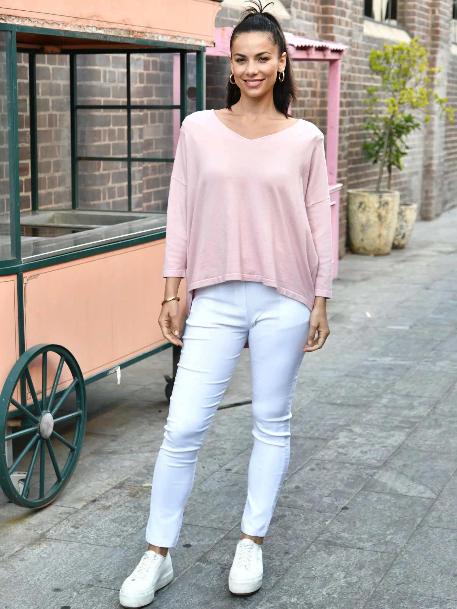 Danika Blush Wool Knit Jumper