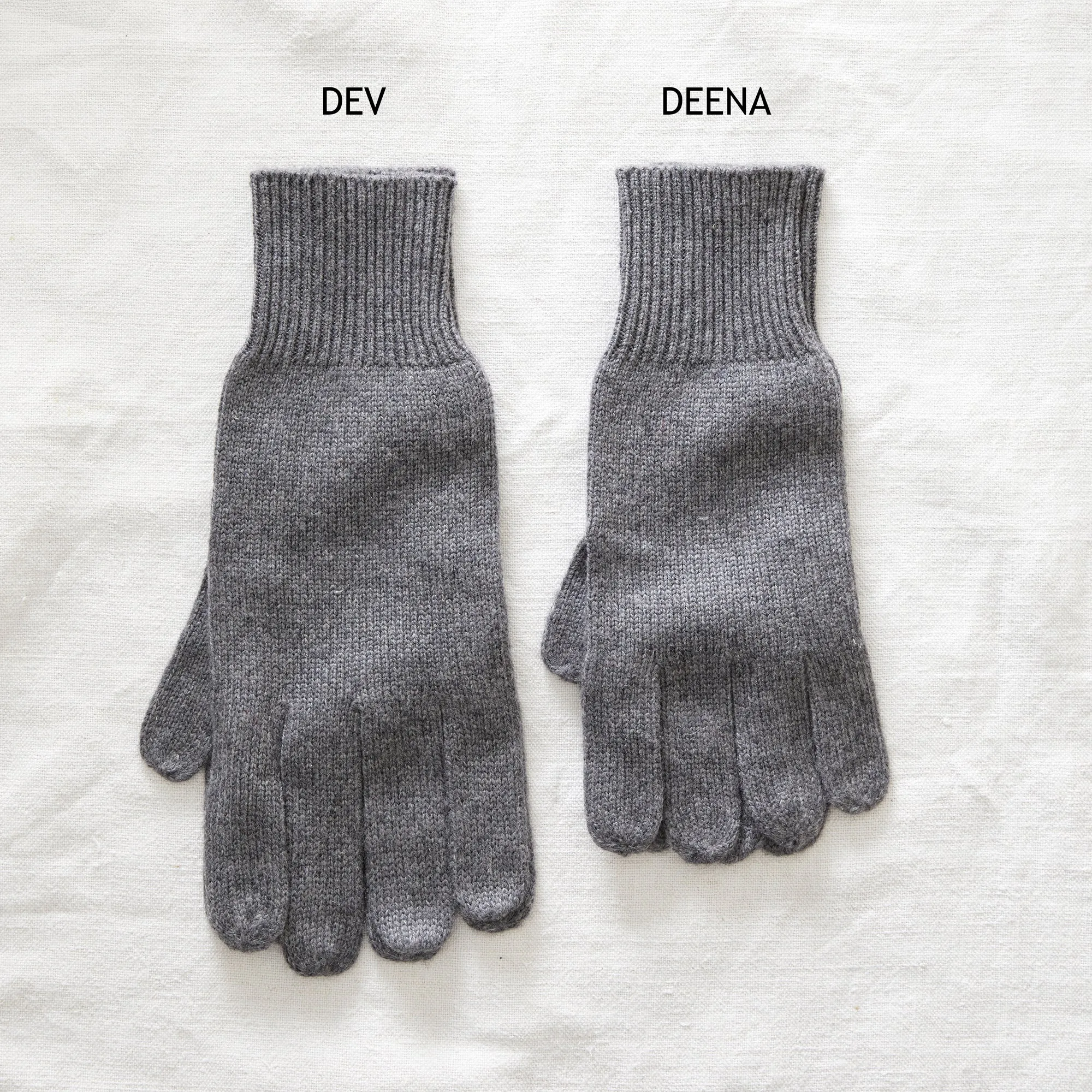 DEV Luxury Soft Fine Knit Merino Mens Gloves