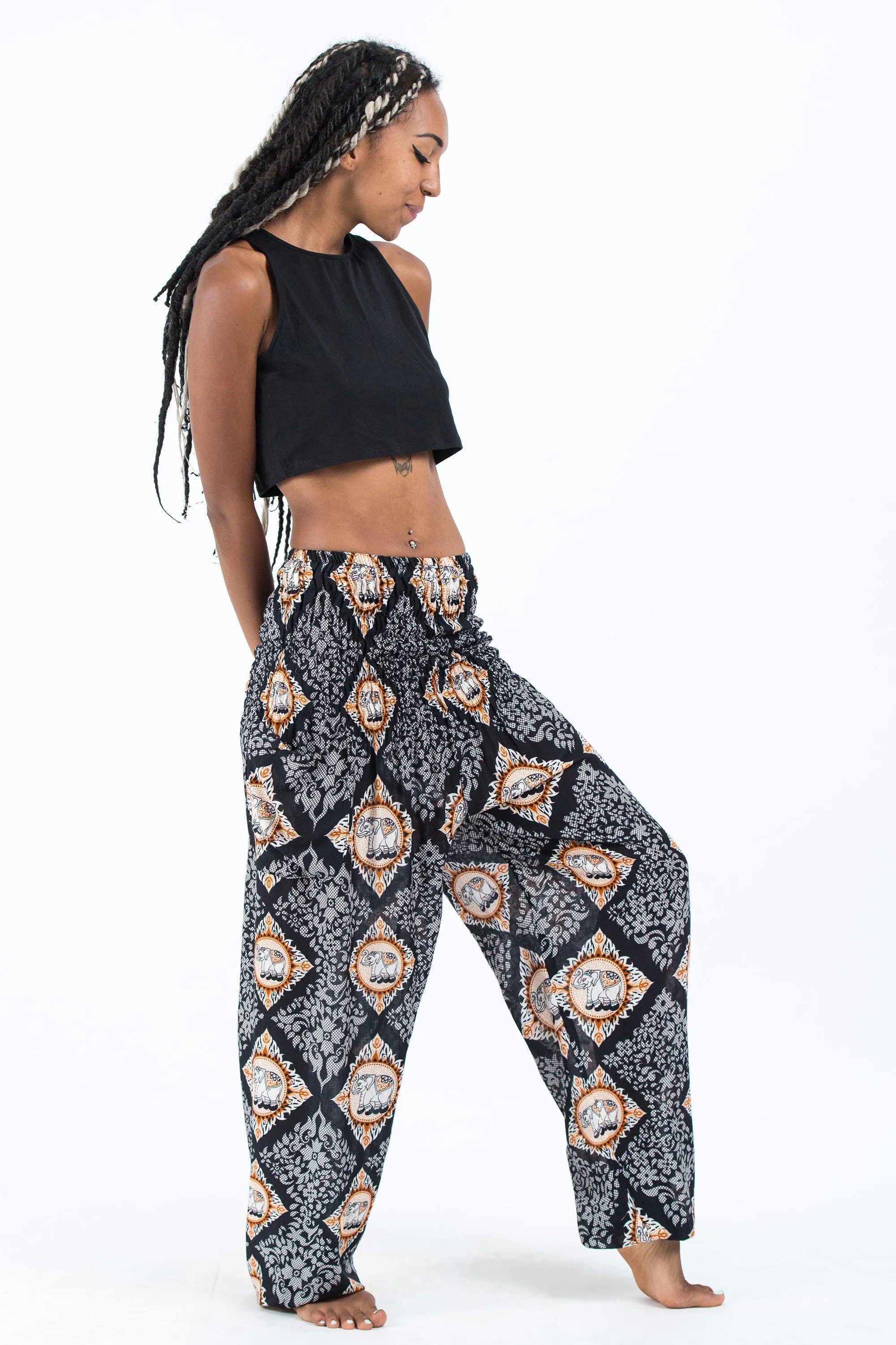 Diamond Elephant Women's Elephant Pants in Black